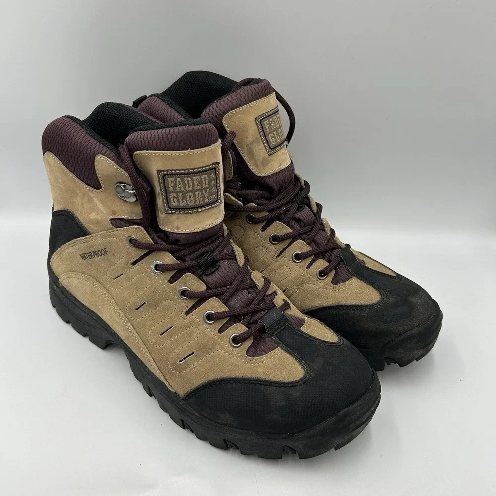 Faded Glory‎ Montrose Waterproof Hiking Boots Women's Size 11 Mens 9